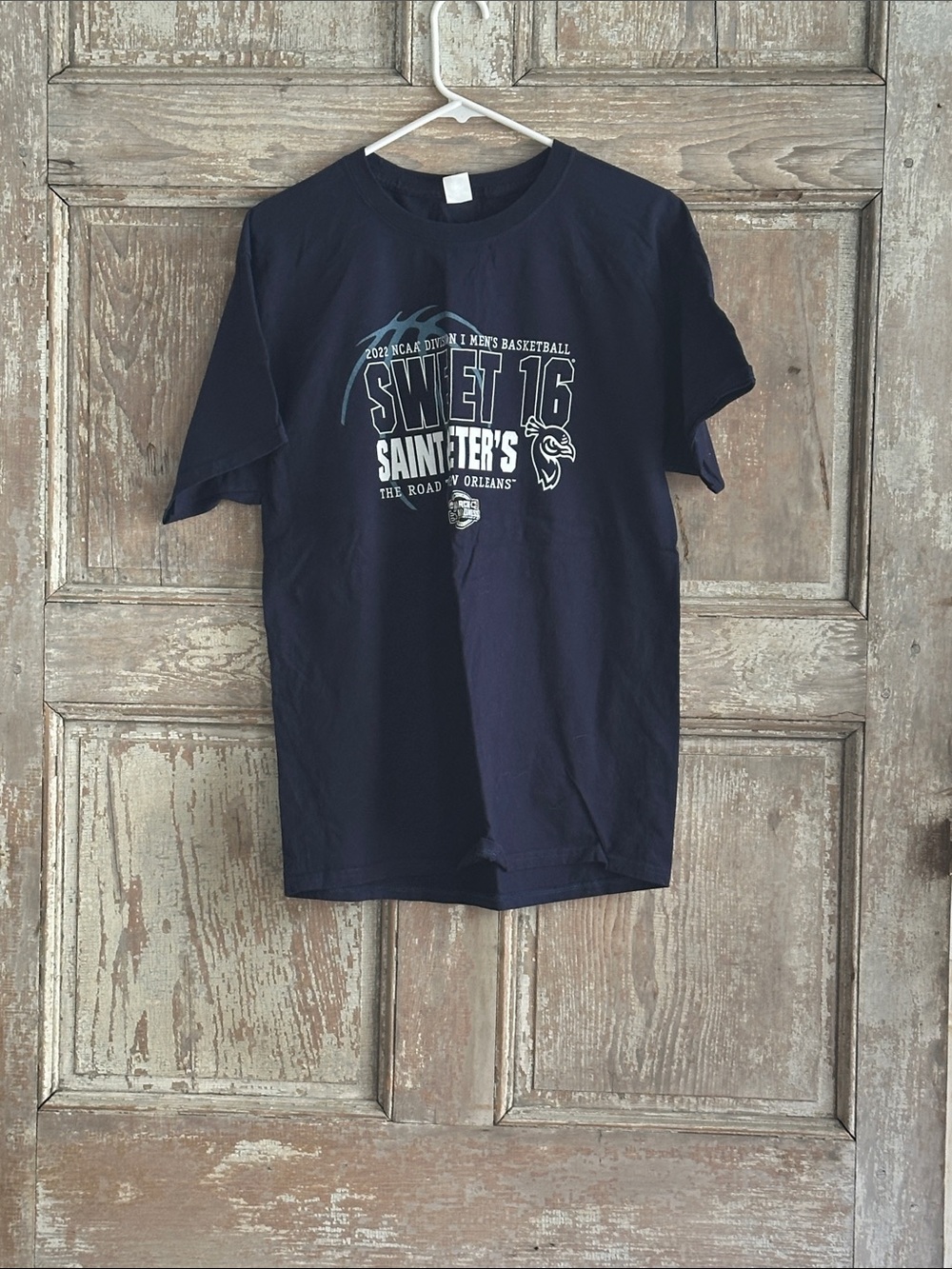 St Peter’s Hanes Navy Blue Sweet 16 2022 NCAA Tee